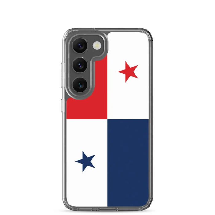 Coque Téléphone - Samsung - Galaxy S23 - Drapeau Panama - Souple - Multicolore