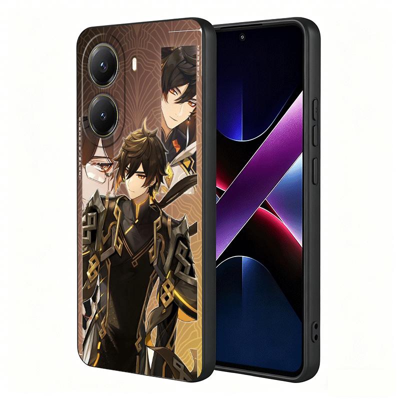Genshin Impact Zhongli Soft Phone Case for Xiaomi Poco X5 X6 X7 X8 Pro Max X3 F7 F8 Ultra M8 M7 M6 M5 Redmi 15 15C 14C 13C 12C X