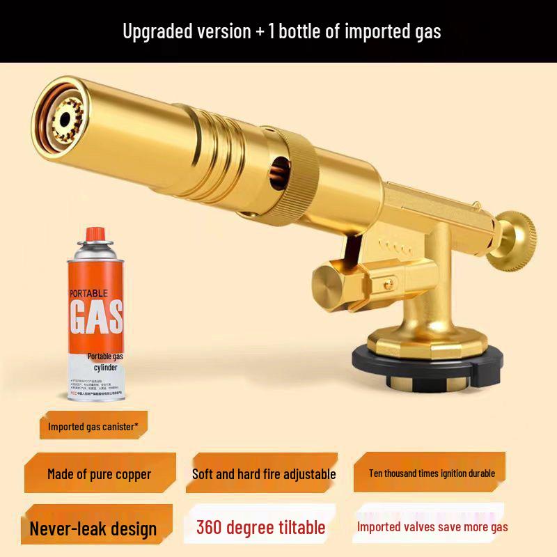 Portable All-Copper Blowtorch for Singeing Pig Hair and Household Welding Tasks