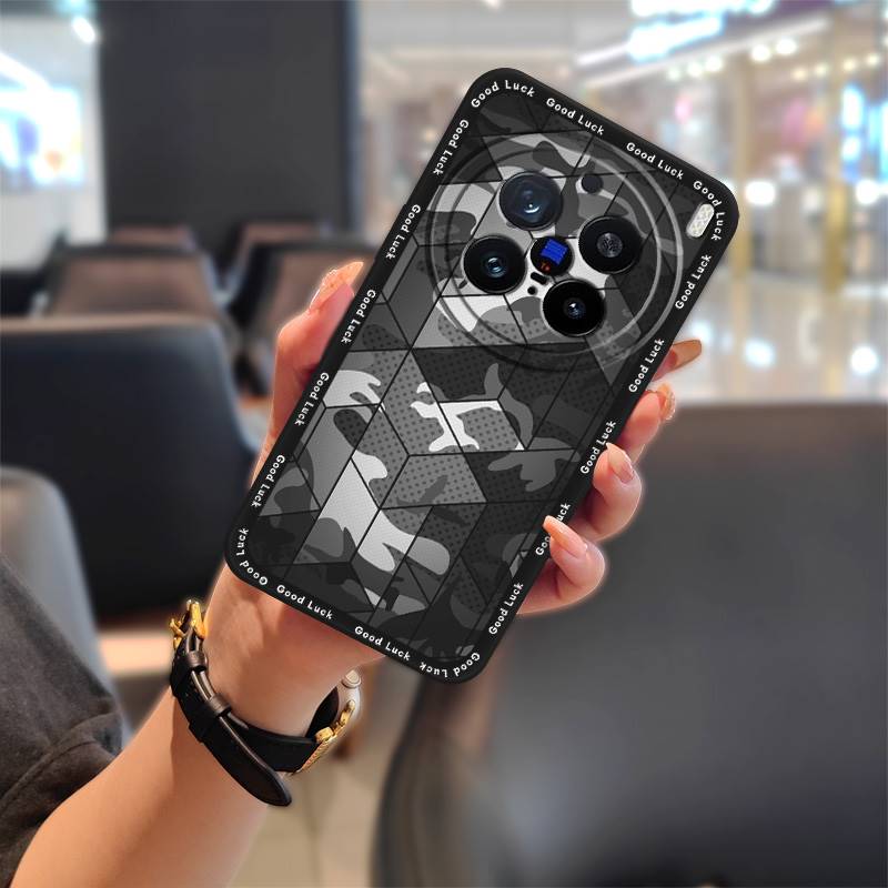 Back Cover Waterproof Phone Case For VIVO X200 Pro Full Wrap Protective Cute Fashion Design Cover Anti-dust Durable TPU