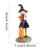 Halloween Witch Doll Resin Ornament Office Bedroom Desktop Charming Figurine Decoration Ornament Synthetic Resin Material