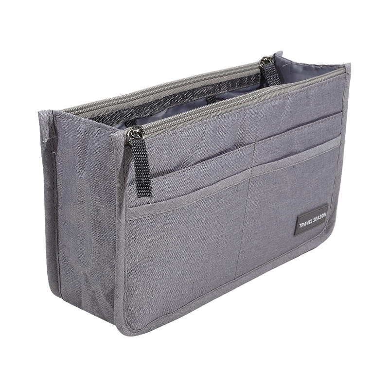 Fashion Travel Tote Bag Shaper Insert with Handles Large Capacity Purse Organizer Liner Bag Multifunctional Cosmetic Bag