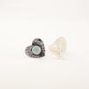 Rare Aqua Chalcedony Gemstone 925 Sterling Silver Jewelry Push Back Studs 0.6" EE-143-17