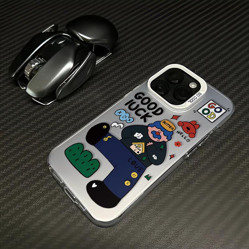 

GOOD LUCK Bearded Man Phone Case For iPhone 17 Air 16 e 15 14 13 12 11 Pro Max Plus Mini SE 2020 2022 Anti Fall Matte Hard Cover iPhone 16 Pro