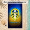 Beach TowelLeeds United Custom Name Text Personalized Soft Towel for Beach Pool Indoor Home Decor Gift
