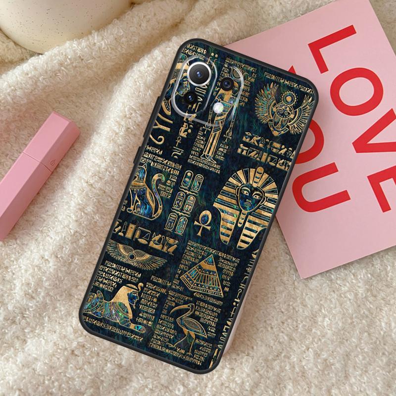 Egypt Nefertiti Ankh Case For Xiaomi 15 14 Ultra 13T 14T 15T Pro 17 Pro Max POCO F8 F7 F5 F6 X3 X5 X6 X7 Pro Cover