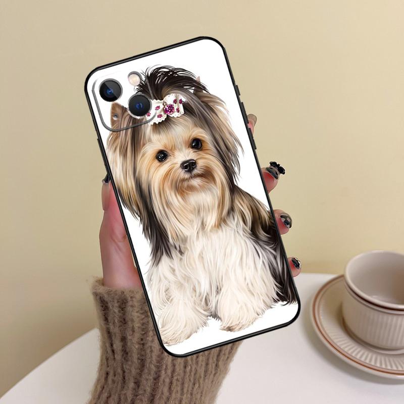 Yorkie Yorkshire Terrier Phone Case For iPhone 17 Pro Max 14 13 12 11 15 16 Pro Max Mini Plus 16e 17 Air Cover Funda
