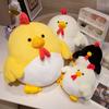 Cute Cock Plush High-Quality Toy Stuffed Fluffy Lifelike Animals Rooster Soft Doll Chick Pillow Birthday Gifts