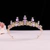 Elegantní barevná tiara koruna ženy dívky párty svatební princezna svatební koruna vlasové šperky