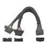 OBDII Extension Splitter Cord Adapter for Car Diagnostic Scanner OBD2 Splitter Cable 1 Male to 2 Female Extension Cable