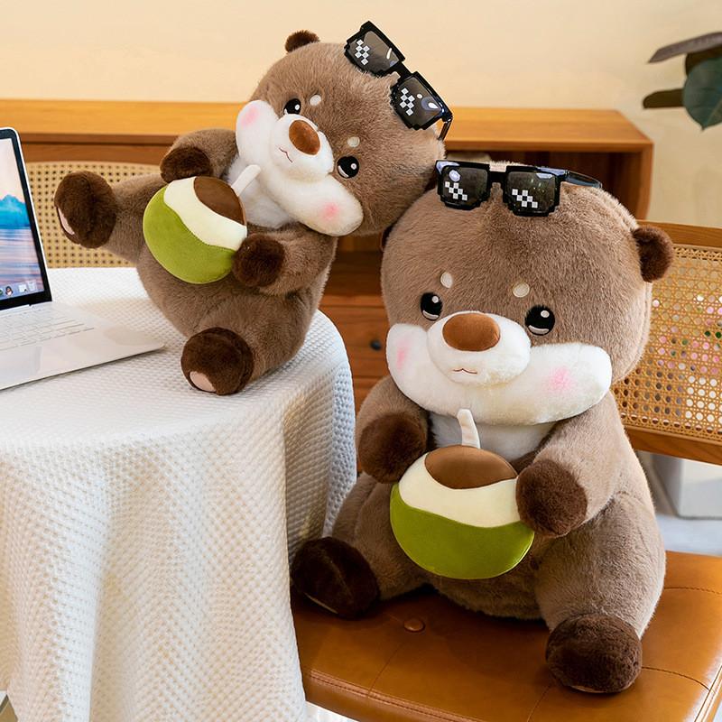 Drinking Water Coconut Sloth Plush Doll Girl Childrens Birthday Holiday Gift