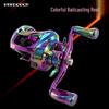 Viduka Colorful Water Drop Fishing Reel for Black Bass - 10 Bearings, Double Line Cup, Micro-Lure, Magnetic Brake.