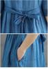 2026 Summer Lightweight Flowy Fairy Embroidered Cotton Linen Dress