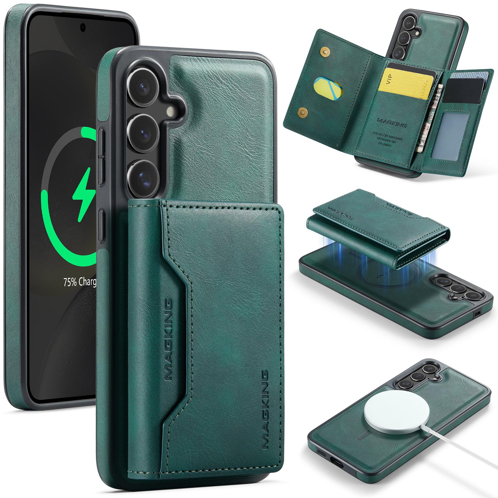 MAGKING K2 Series For Samsung Galaxy S26+ Magnetic Case PC + TPU + PU Phone Cover with RFID Blocking Wallet