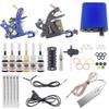 Black Blue Dual Tattoo Machine Set: Complete Equipment for Student Practice