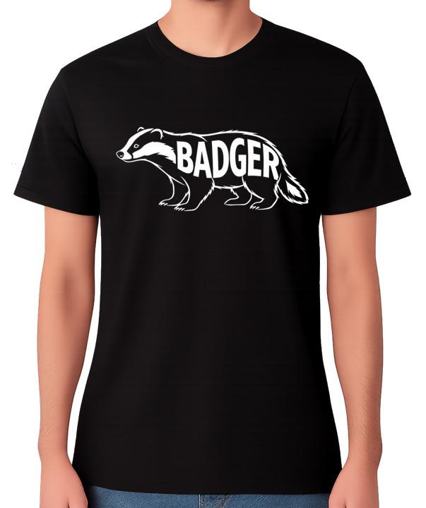 

Badger Wildlife Silhouette Unisex T-Shirt British Animal Tee 5XL різнокольоровий