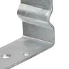 Post Anchors, 12 Pcs, Silver, 10X6X15 Cm, Steel
