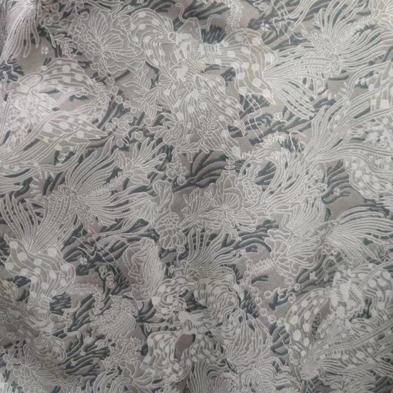 100x145cm Animal Plant Jacquard Fabric Fashionable Seaweed Jacquard Fabric for Pink Deer Jacquard Bag Face