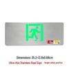 Stainless Steel Safety Exit Sign Light