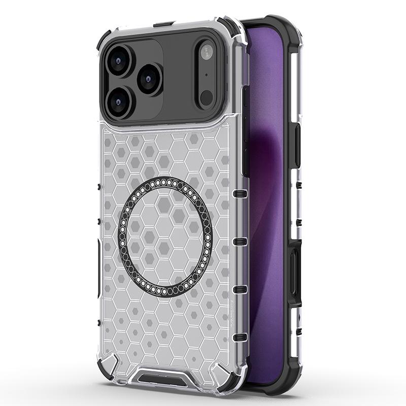 iPhone 17 Pro Max Honeycomb Magnetic Case with Airbag Protection