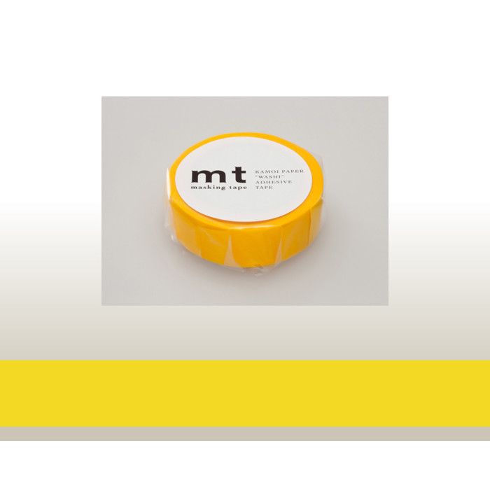 Masking Tape MT 1,5 cm Uni jaune soleil