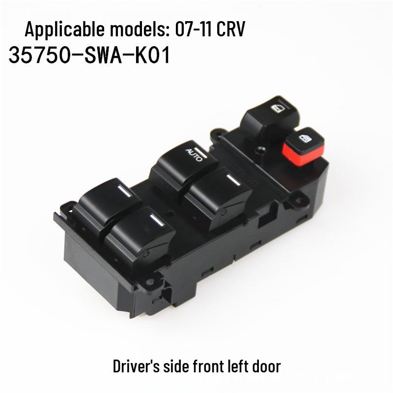 Honda CRV (08-11) Power Window Switch Assembly, 35750-SWA-K01 Compatible.