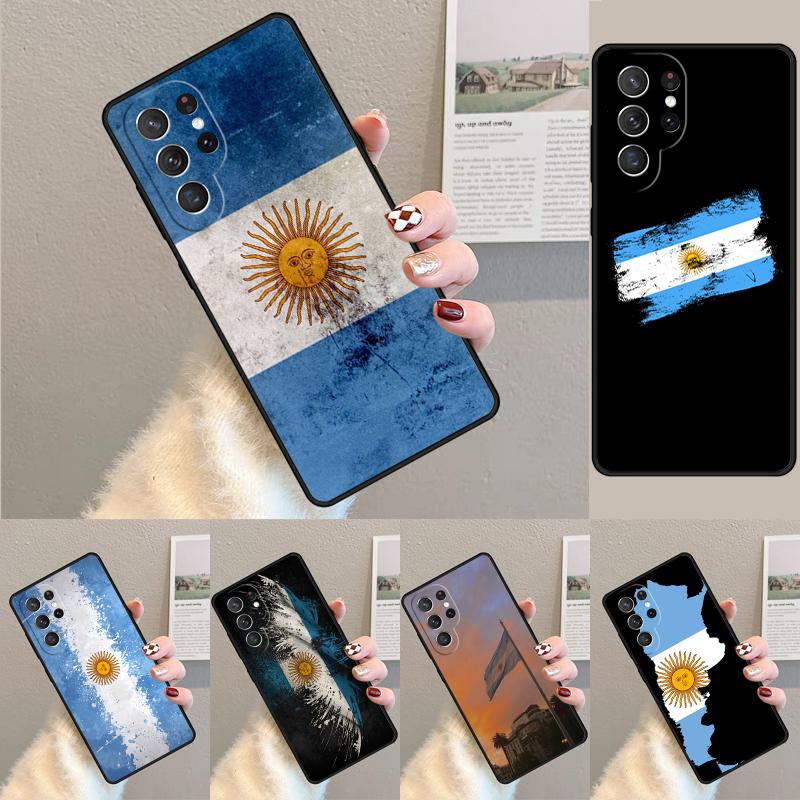 Argentina Flag soft Phone Case for Samsung Galaxy note 10 pro S26 Ultra S23 S24 FE S25 S21 S22 PLUS shockproof Cove