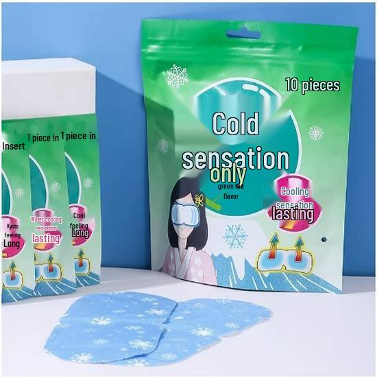 

Маска для глаз с гелевым пакетом: Снимает усталость и давление глаз, Светоблокирующий холодный компресс, Одноразовый холодный патч для глаз для ухода за глазами.