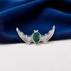 Green Onyx Gemstone 925 Sterling Silver Boho Jewelry Pendant 1" Gift For Wedding CP-33-21