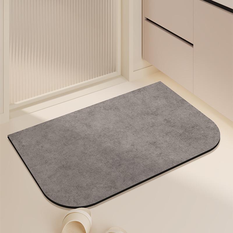 Non-Slip Diatomaceous Earth Quick-Dry Bathroom Mat – Water Absorbent, Anti-Fall, Minimalist Design for Home Use