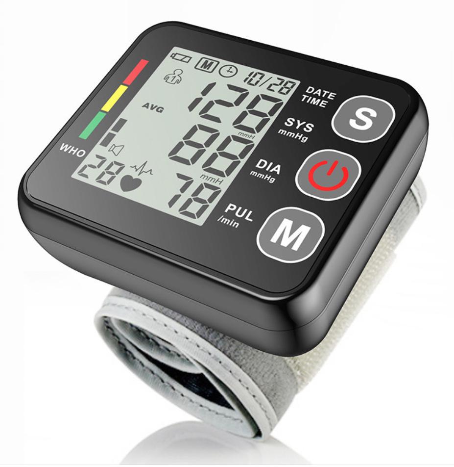Cross-Border Wrist Blood Pressure Monitor: Fully Automatic, High-Precision, Medical-Grade with Backlight Display.