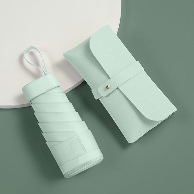 Pocket Umbrella Durability Iron Fiber Constructions UV Sun Umbrella Rain Umbrellas for Outdoor Activities and Commuting
