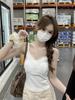Summer Korean Style Slim Fit Lace Splice Slimming Camisole Vest Top