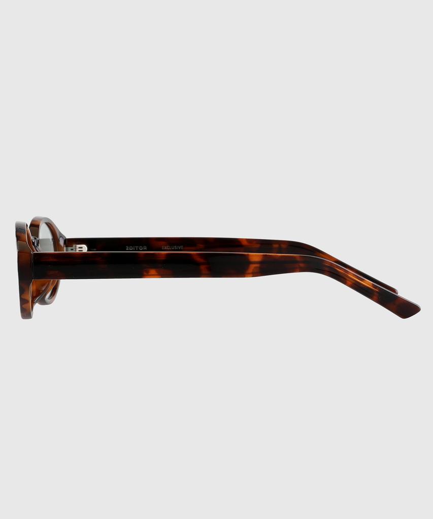 Tuditeo Osa Slim Oval Uv Protection Fashion Sunglasses Nylon Tinted Lens C2 Leopard