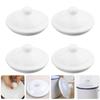 4 Pcs Enamel Cup Enamel Mug Lid for Glass Mugs White Tea Lids For Cups Travel Accessories Kitchen Barware