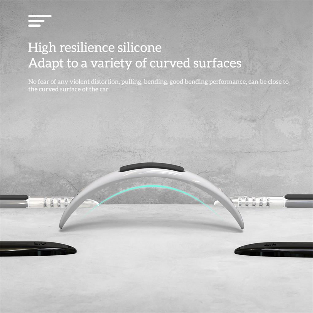 2 Pieces Car Door Protector Scratch Collision Strips Guard Shield Removal Anti-rub Silicone Stickers Vehicles