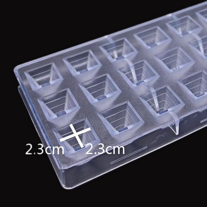 DIY Baking Mold Hard Plastic Pyramid Chocolate Mold 21 Creative Starry Sky Chocolate Mold
