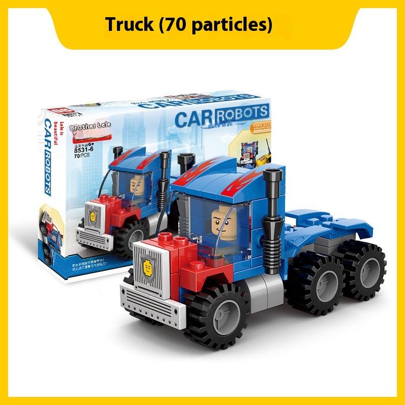 

Грузовик Строительные блоки Машина Робот Деформация Мелкие частицы Детские развивающие игрушки для сборки