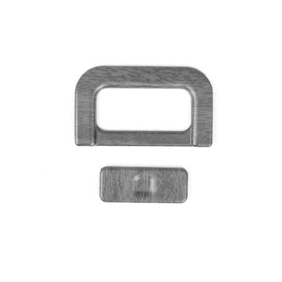 2PCS ABS Black Carbon Fiber Silver Storage Box Button Frame Cover Trim For KiA TASMAN 2025 2026 Accessories