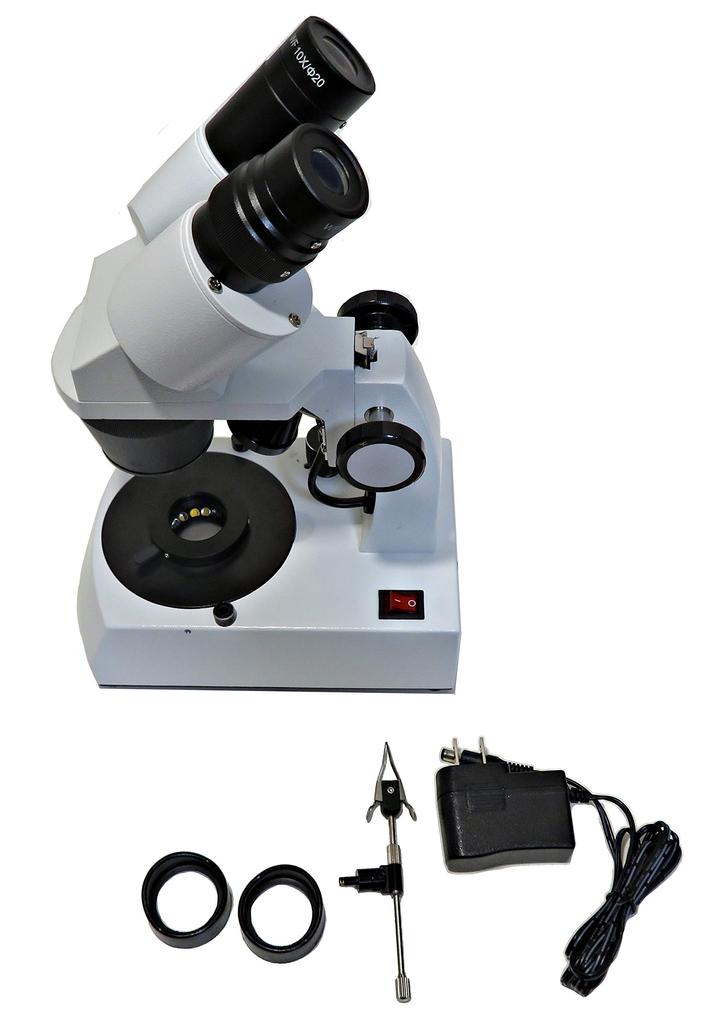 Kanamori Trading Binocular Microscope for Gemstones with Darkfield Illumination 20/40x