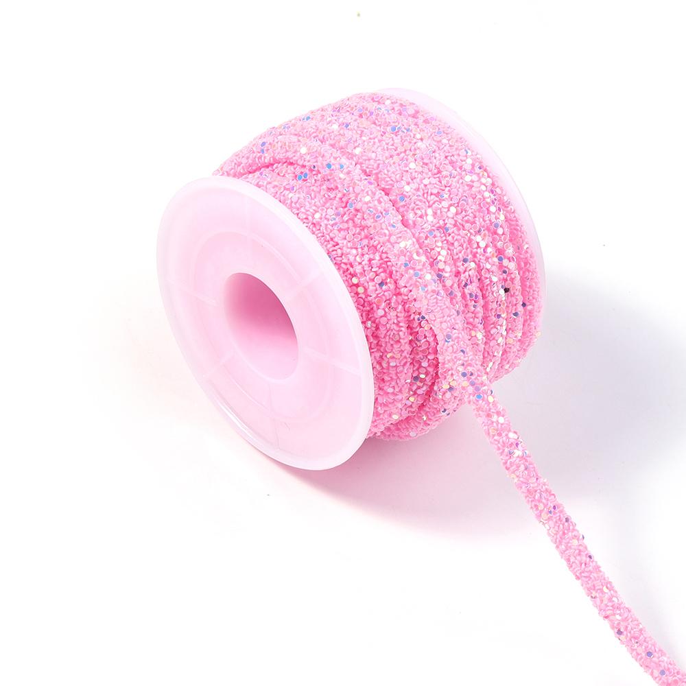 5yards/lot Rhinestone Tube Cord Rope Rhinestones Sequins Trimmings PVC Rope For Wedding Party DIY Clothing Shoes Headwear Decor