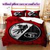 SC Freiburg Pattern Bedding Quilt Set Quilt Cover Pillowcase Home Decoration Birthday Gift (1 * duvet cover + 2 * pillowcase, without core)