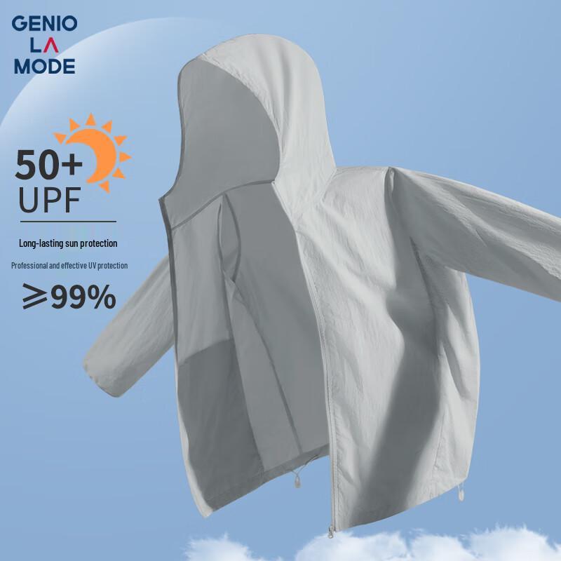 GENIOLAMODE Men's UPF50+ Perforated Breathable Sun Protection Jacket