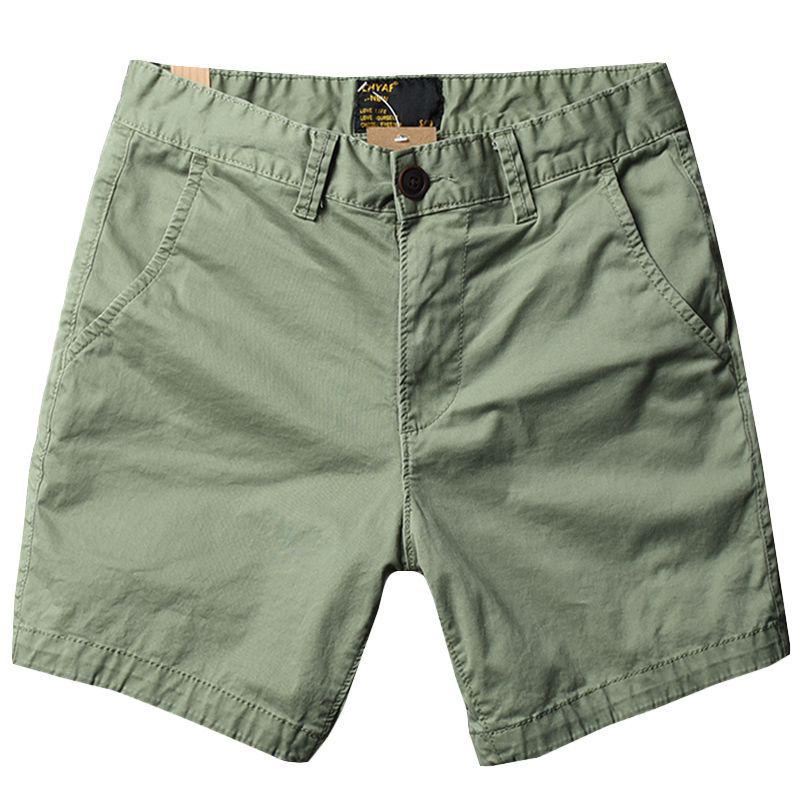 Men's Trendy Pure Cotton Elastic Three-Quarter Summer Shorts - Fashionable, Versatile, and Casual.