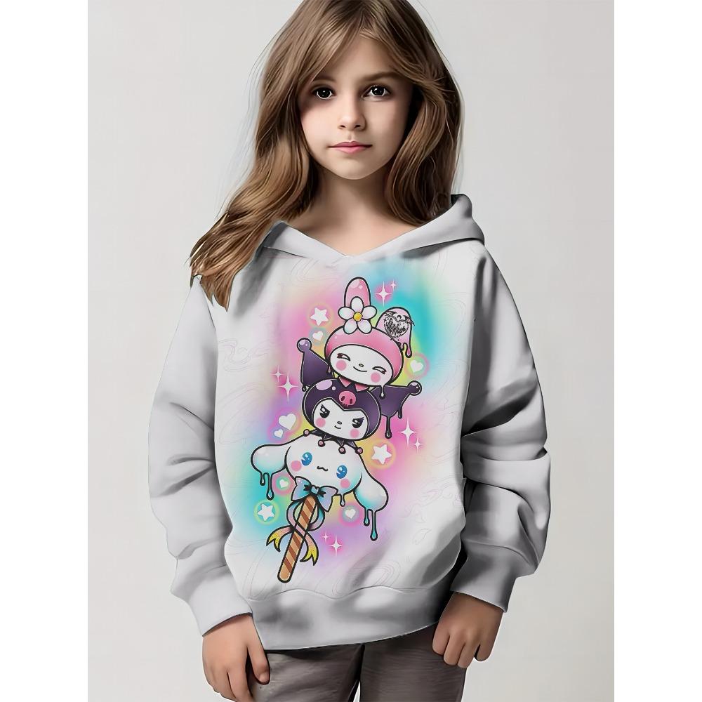 2025 Anime Cartoon Kuromi 3D Print All Seasons Children Casual Sweatshirt Cool Pullover Tops Unisex Clothes Hoodies