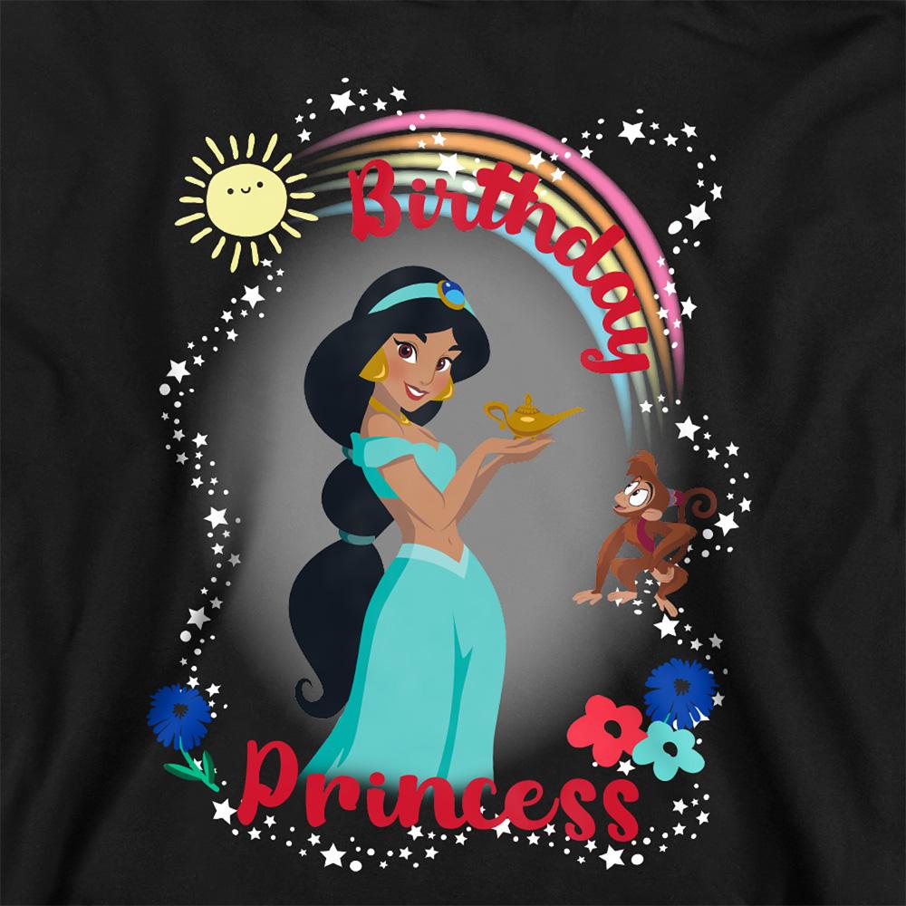 Aladdin Childrens/Kids Birthday Princess Jasmine Abu Heather Hoodie