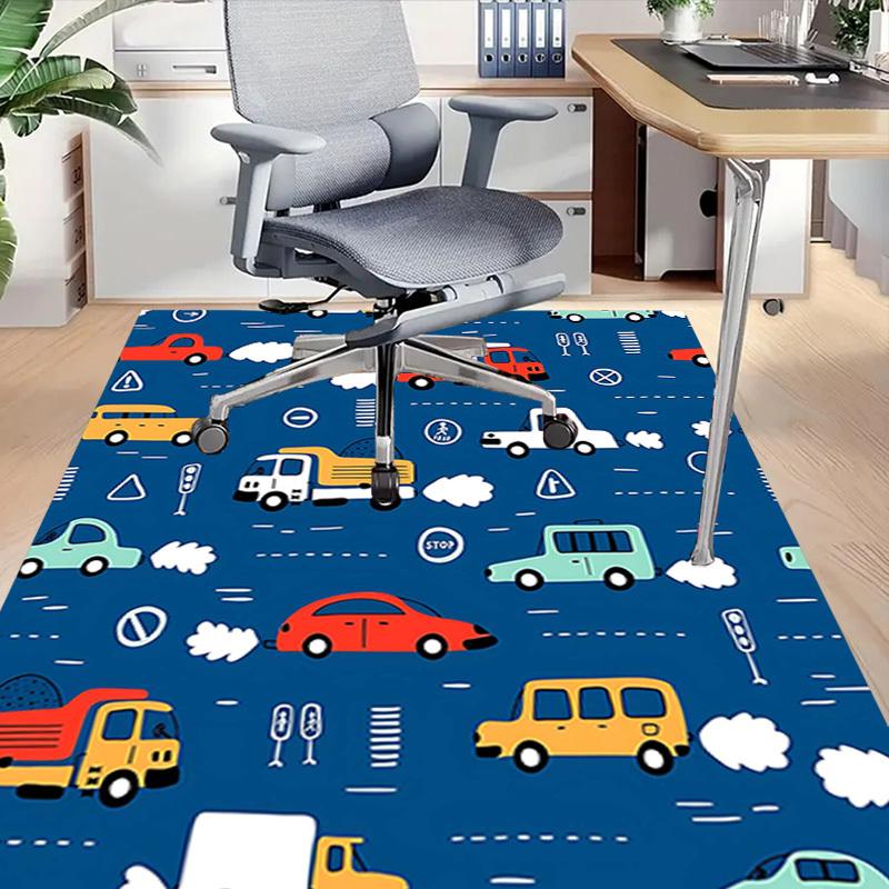 1PC Car Traffic Extra Large Non-Slip Floor Carpet, Office, Family, Bedroom, Studio - Large Area Rug Indoor Rugs, Vibrant Colors-W307