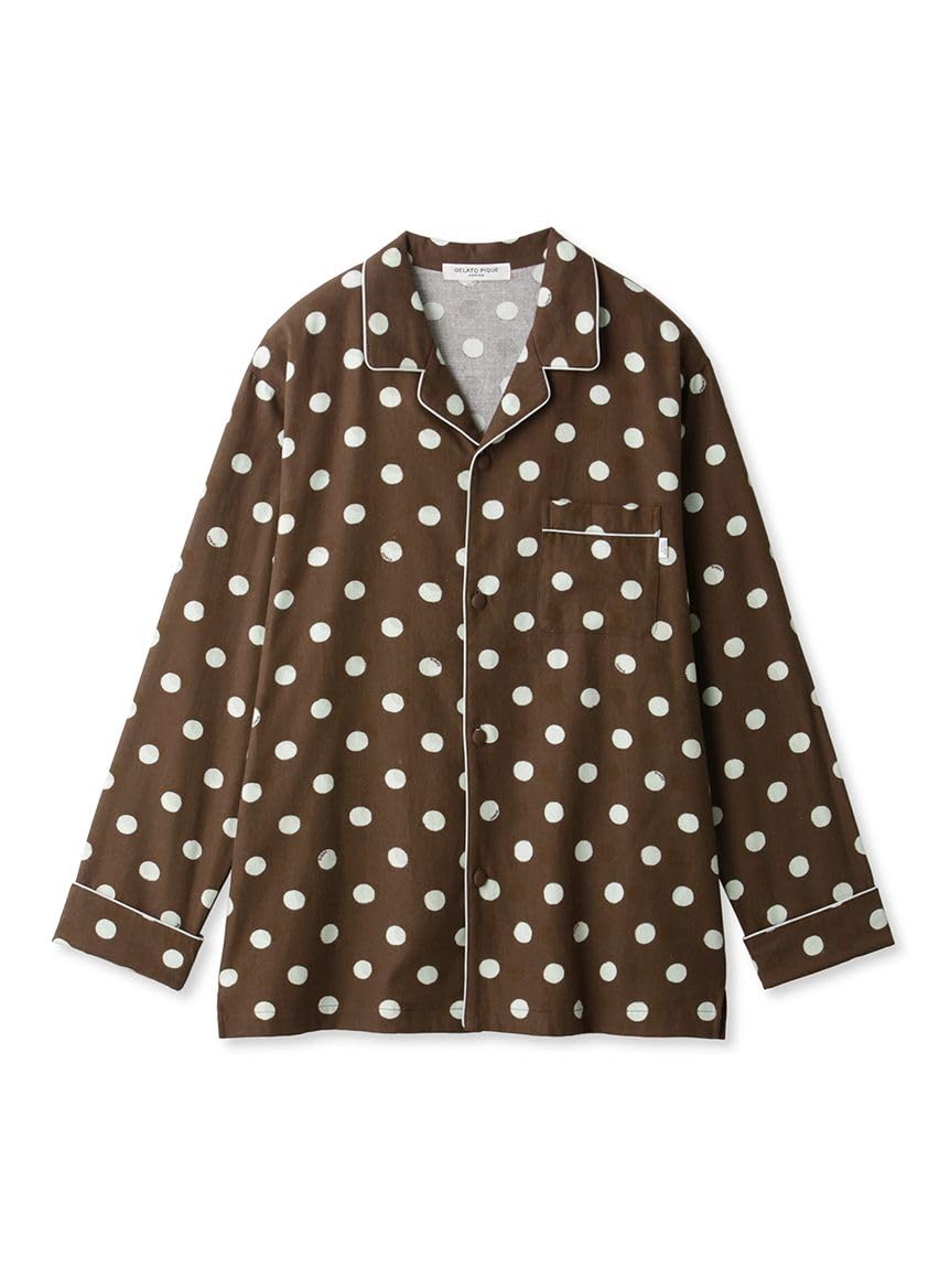 

Gelato Pique HOMME Polka Dot Pajama Shirt PHFT235949 BRW M Men s