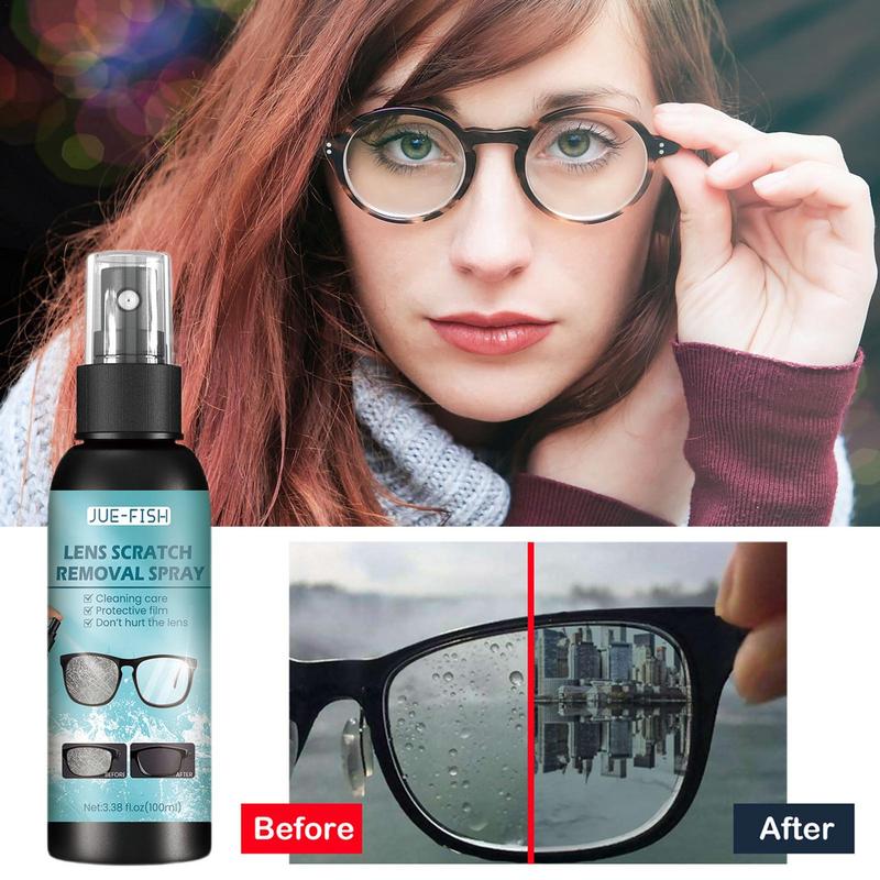 Eyeglass Lens Scratch Removal Spray Anti Fog Eye Glasses Cleaning Tools Removal Dirt Oil Spray Cleaner Supplies