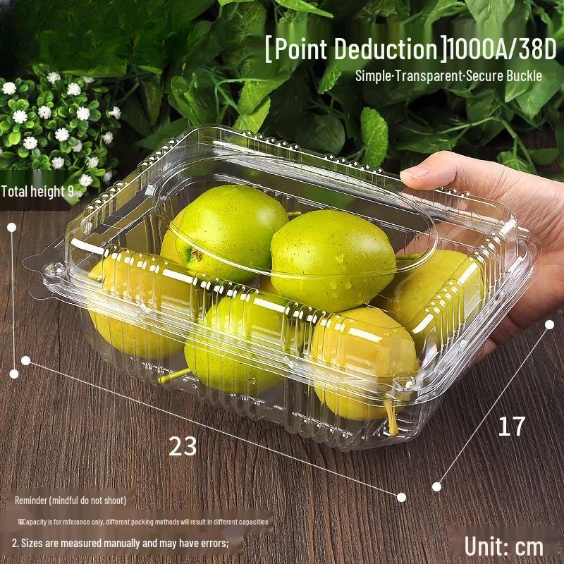 

Disposable Round Plastic Fruit Containers Approx. 2 Catties / 0.5L